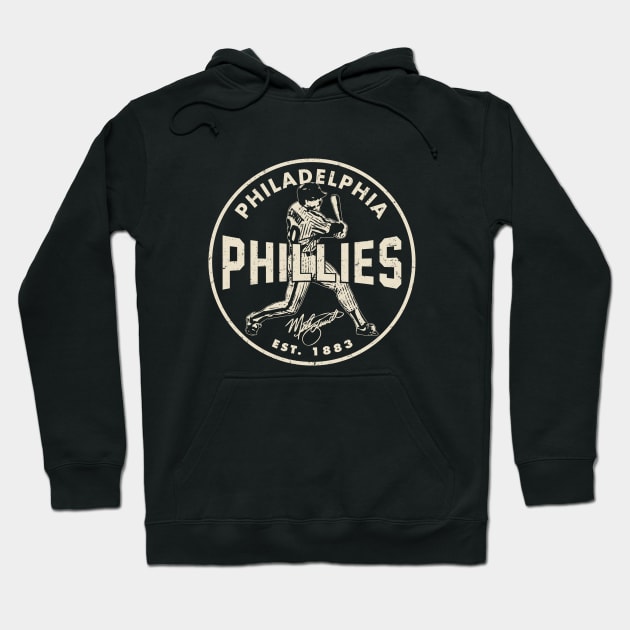 Philadelphia Phillies Mike Schmidt 2 by Buck Tee Hoodie by Buck Tee